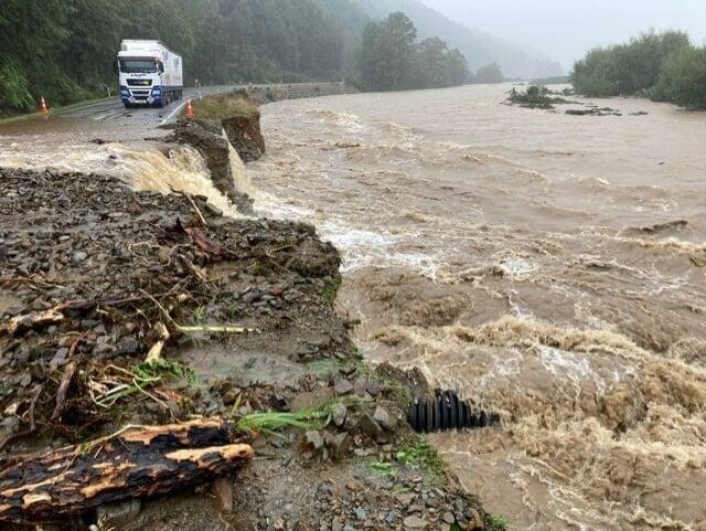 Roads around Buller are impassable after heavy rains.