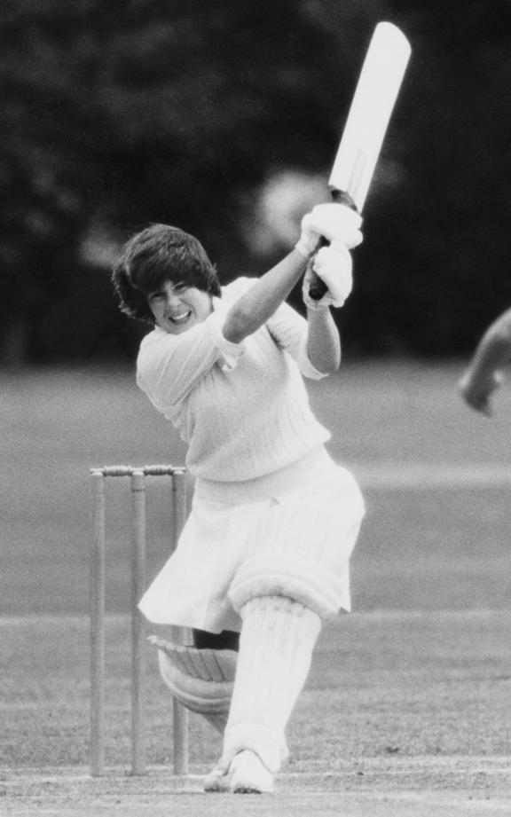 Penelope (Penny) Kinsella in action for Central Districts in the early eighties.
