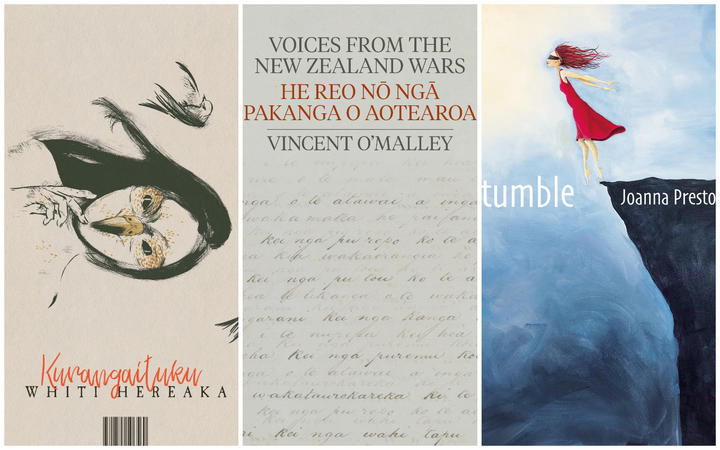 Kurangaituku by Whiti Hereaka won the prize for fiction, Vincent O'Malley won the general non-fiction award for Voices from the New Zealand Wars | He Reo nō ngā Pakanga o Aotearoa and Joanna Preston won the poetry award for Tumble.