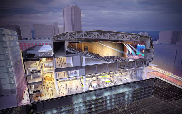 An artist's impression of the convention centre.