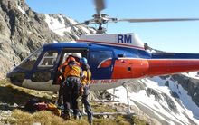 The climbers were rescued from Aoraki Mt Cook.