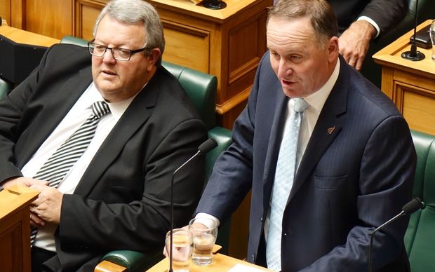 Prime Minister John Key at question time during the first week back for Parliament in 2015. 