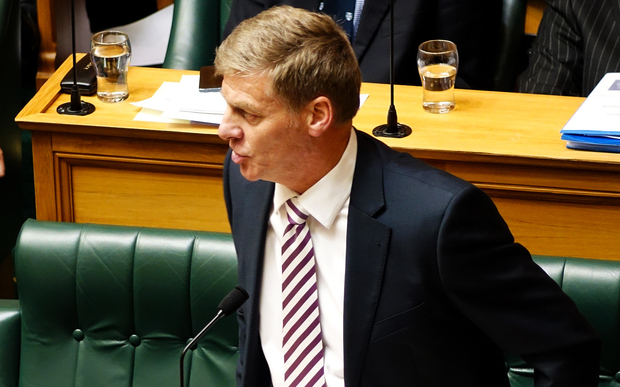 Finance Minister Bill English in question time.