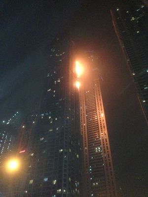 The Marina Torch is a 79 storey skyscraper with nearly 700 apartments.