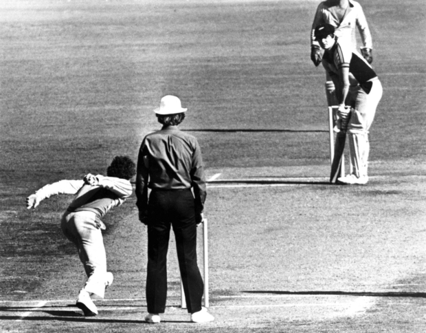 Trevor Chappell in the infamous underarm bowling incident of 1981.