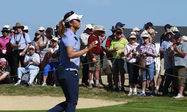 Packed galleries followed world golf number one Lydia Ko around Clearwater again