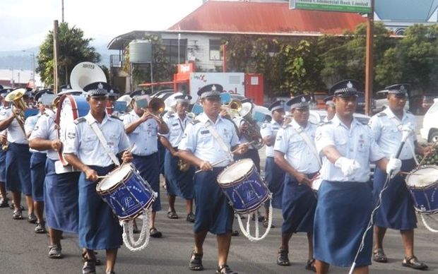 Samoa Police marching band