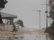 Tuvalu - tidal surges caused by cyclone Pam 