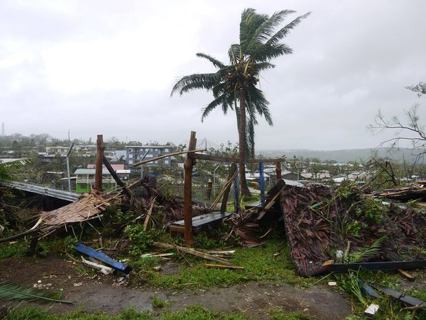 View of the destruction wrought by Pam in Vanuatu's capital Port Vila.