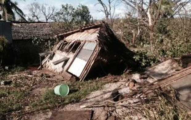 The first images emerge of destruction in Tanna, Vanuatu, after Cyclone Pam.