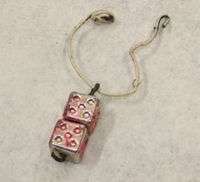 A decoration found around a sparrow's neck