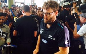 Daniel Vettori at Auckland International Airport