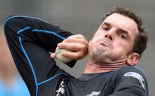 The New Zealand pace bowler Kyle Mills.