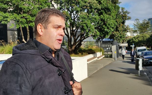 Cameron Slater outside the Court of Appeal