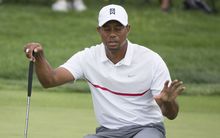 Tiger Woods during the third round of the Memorial Tournament, 2015.