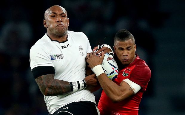 2015 Rugby World Cup Group A, Twickenham, London 18/9/2015
Fiji’s Nemani Nadolo is all over Anthony Watson of England
Mandatory Credit ©INPHO/James Crombie