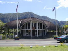The American Samoa Legislature Fono building in Fagatogo