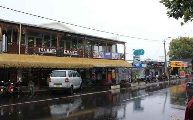 A main street in Rarotonga