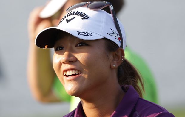 Lydia Ko of New Zealand at the LPGA tour event in South Korea. 2015.