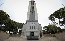 Last Post ceremony at the National War Memorial in Wellington. 