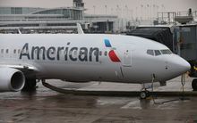 American Airlines plane refuelling