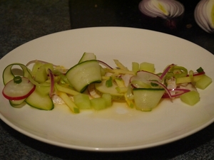 Kilawin - Raw scallop salad