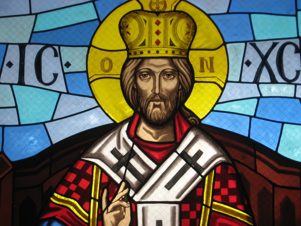 Christ the King stained glass window