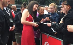 Lorde on the red carpet at the 2015 New Zealand Music Awards in Auckland.