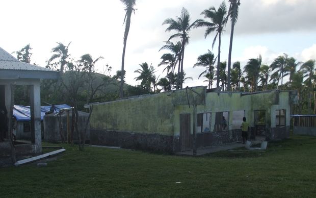 One of the schools damaged by Cyclone Pam in Vanuatu's Tafea province.