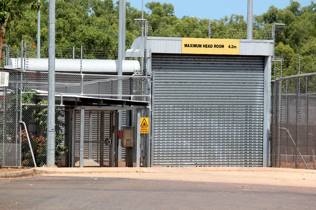 A fence at an immigration detention centre in Darwin, Australia (file photo).