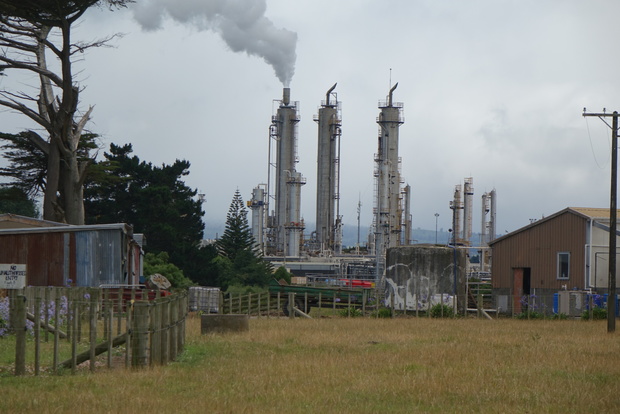 The Kapuni gas production plant is nestled in South Taranaki farmland. 