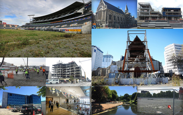 Christchurch rebuild various sites