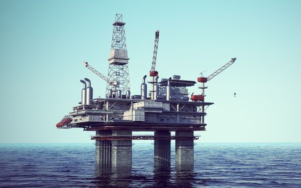 Offshore oil drilling platform - generic