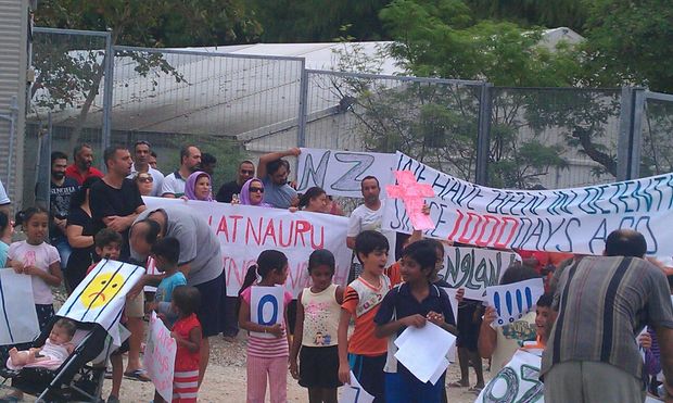 Protest on Nauru