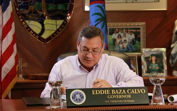 Guam's governor, Eddie Calvo. 