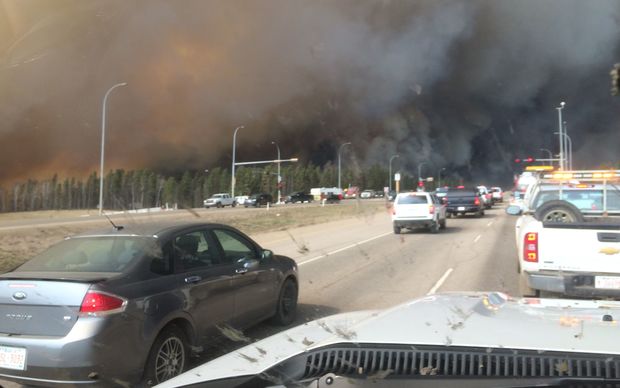 Tens of thousands of people were evacuated from Fort McMurray.