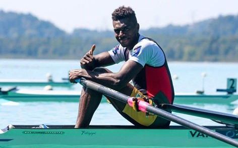 Rio-bound Vanuatu rower Luigi Teilemb.
