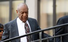 Bill Cosby arrives for a preliminary hearing on sexual assault charges at Montgomery County Courthouse.