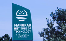 Exterior signage at the Manukau Institute of Technology