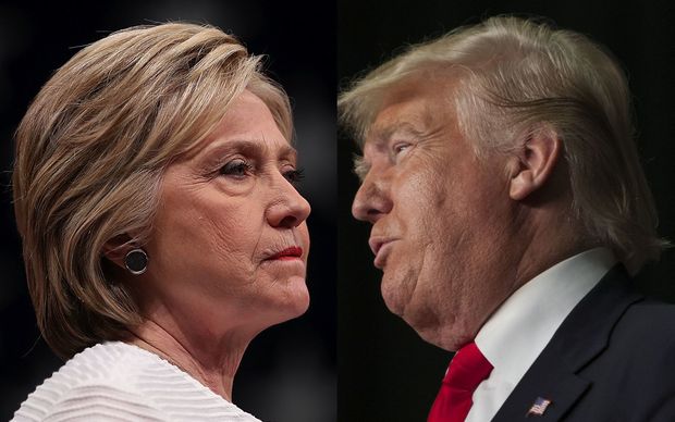 United States presidential nominees Hillary Clinton and Donald Trump.