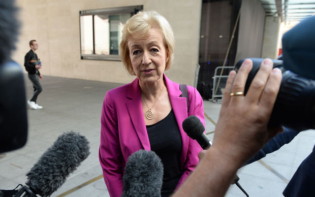 British energy minister Andrea Leadsom who received fewer than half the votes frontrunner Theresa May won in the race for Conservative leader.