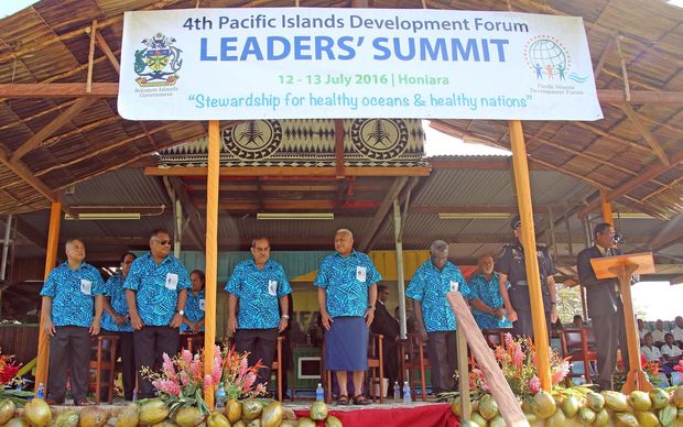 The opening of the Pacific Islands Development Forum Leaders' Summit 2016, Honiara, Solomon Islands