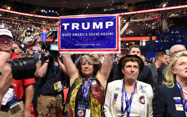Delegates at the Republican National Convention.