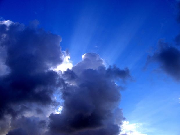blue sky with clouds