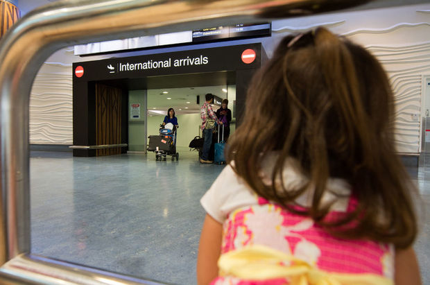 Auckland Airport arrivals
