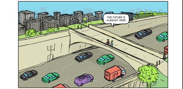 Self driving cars comic