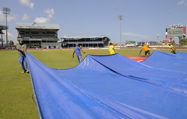 Play abandoned in the final Test between West Indies and India at Trinidad's Queen's Park Oval. India win the series 2-0. 
