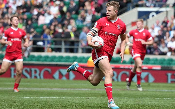 Conor Trainor of Canada during the London Sevens in May.