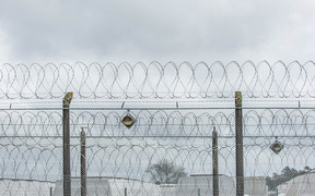 Prison fencing at Paremoremo.