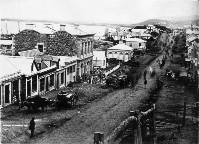 Princes Street, Dunedin in 1861